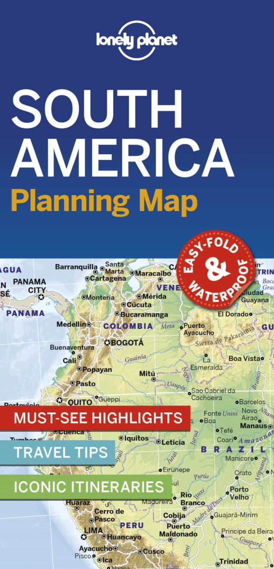 Lonely Planet South America Planning Map 1 2019