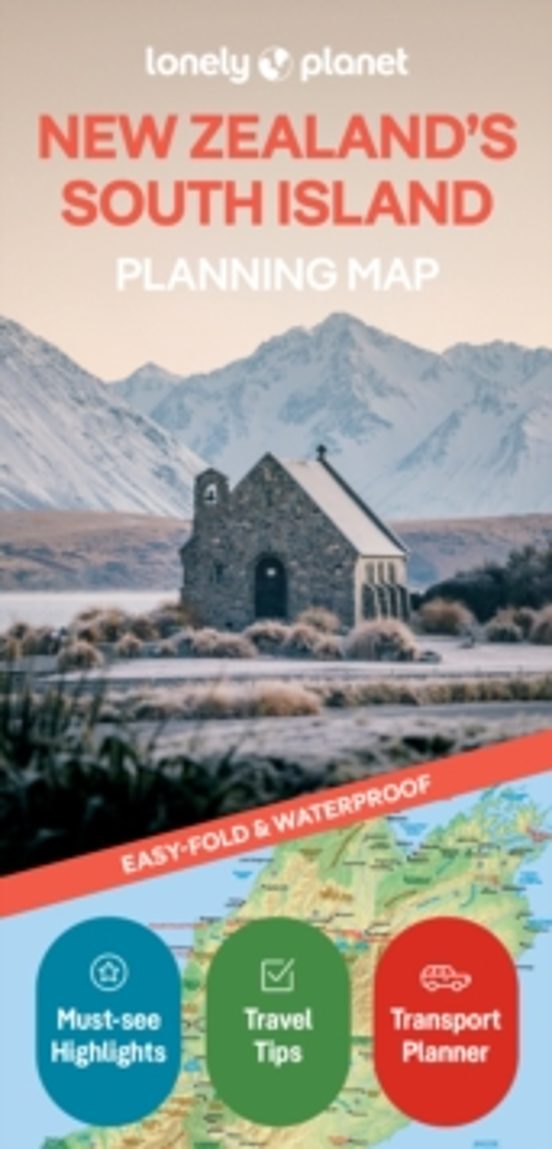 Lonely Planet New Zealands South Island Planning Map