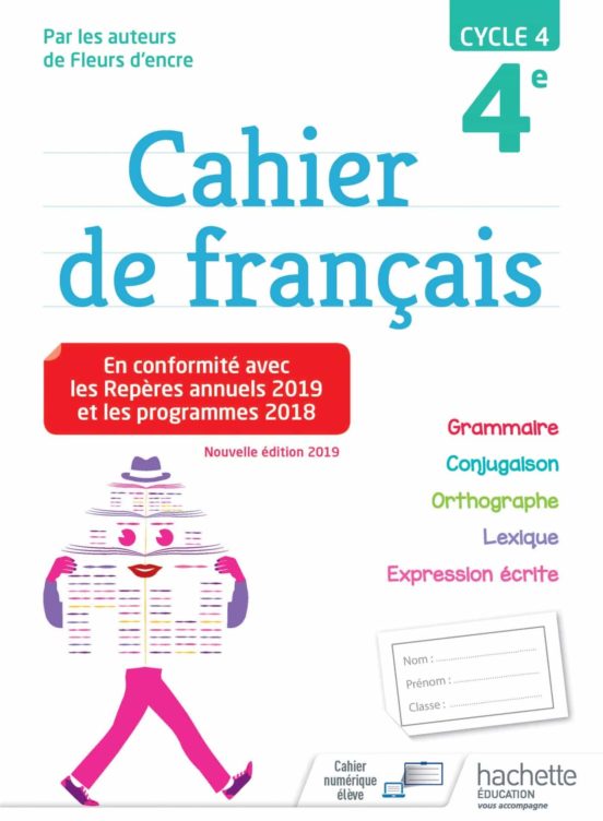 Cahier De Français 4e Cycle 4