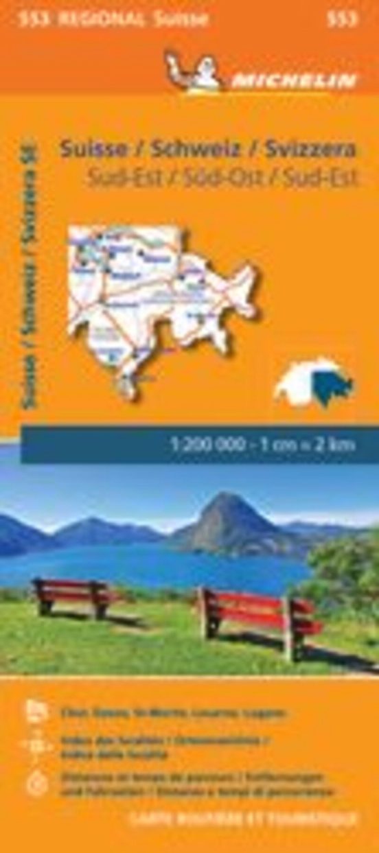 Mapa Regional Suisse Sud-est 11553