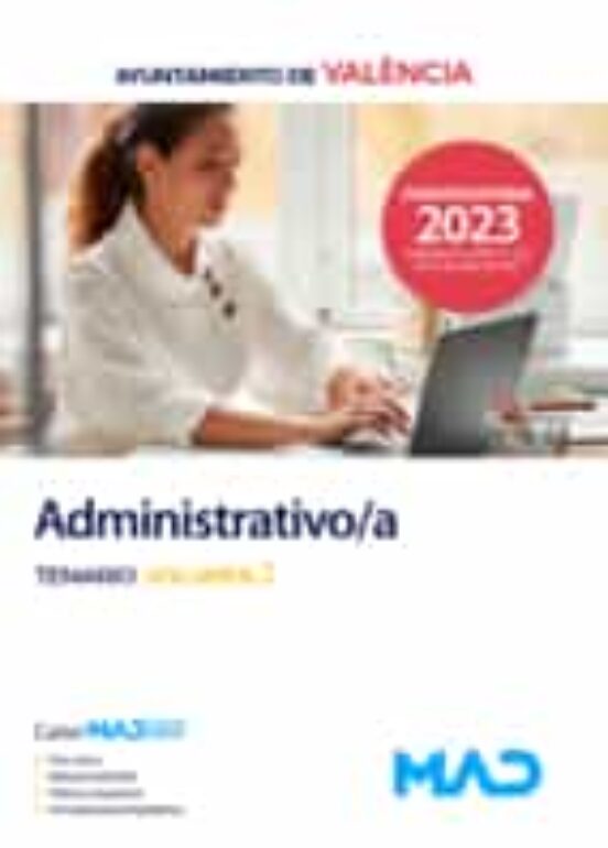 Administrativo/a. Temario Volumen 2. Ayuntamiento De Valencia