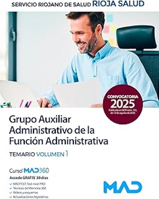 Servicio Riojano De Salud Auxiliar Administrativo: Temario