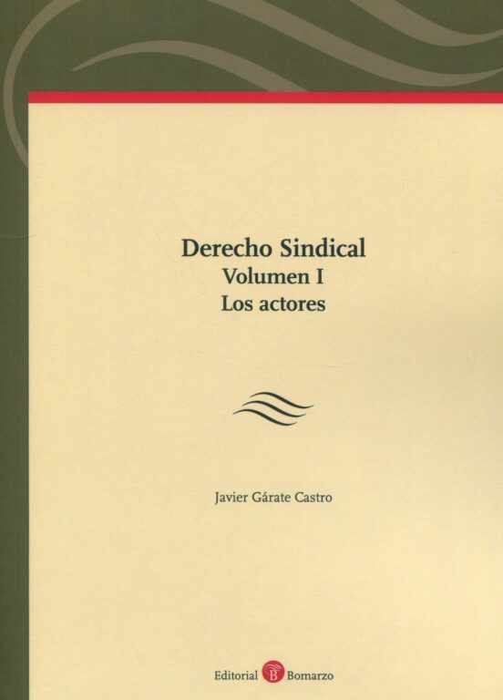 Derecho Sindical. Vol. I. Los Actores + La Representación De Los Trabajadores Y De Los Empresarios En Las Relaciones Colectivas De Trabajo