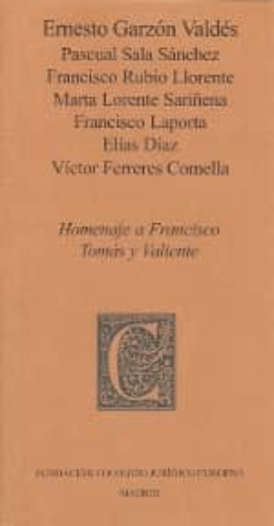 Homenaje A Francisco Tomas Y Valiente