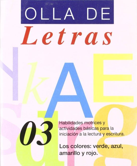 Olla De Letras Nº 3. Los Colores: Verde Azul Amarillo Y Rojo