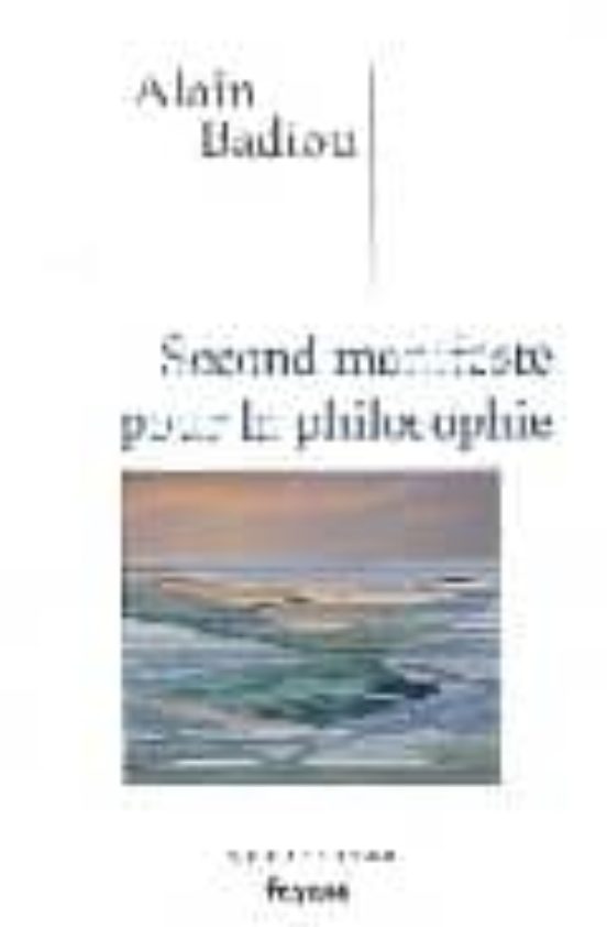 Second Manifeste Pour la Philosophie