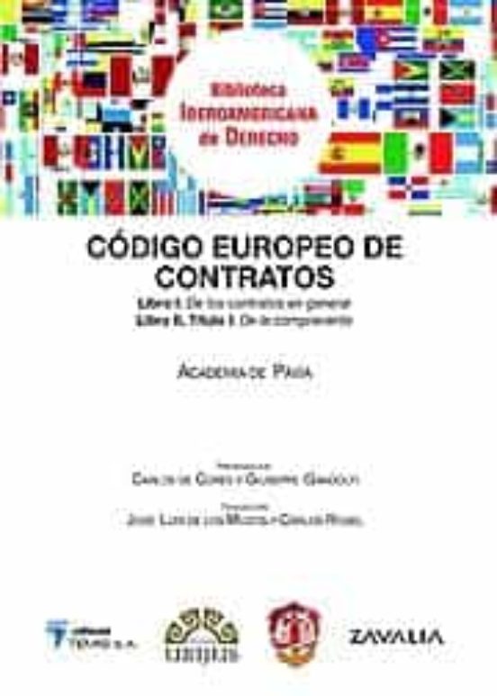 Código Europeo De Contratos De La Academia De Pavía