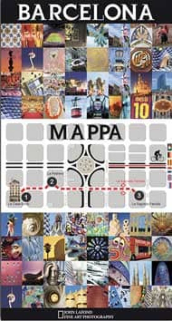 Barcelona Mapa Italiano
