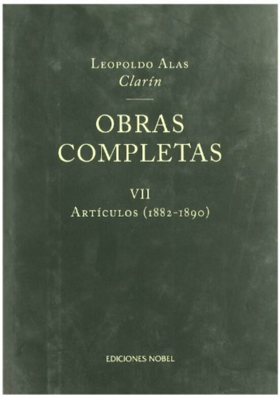 Obras Completas VII: Articulos
