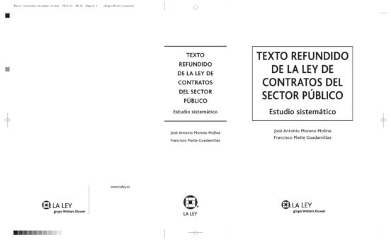 Texto Refundido De La Ley De Contratos Del Sector Publico. Estudi O Si