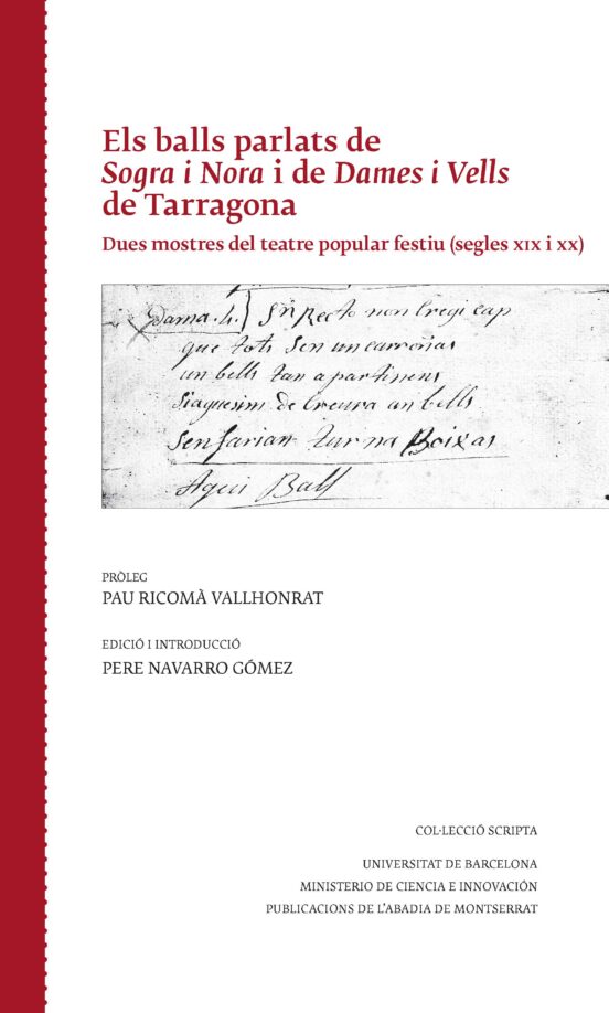 Els Balls Parlats De Sogra I Nora I De Dames I Vells De Tarragona