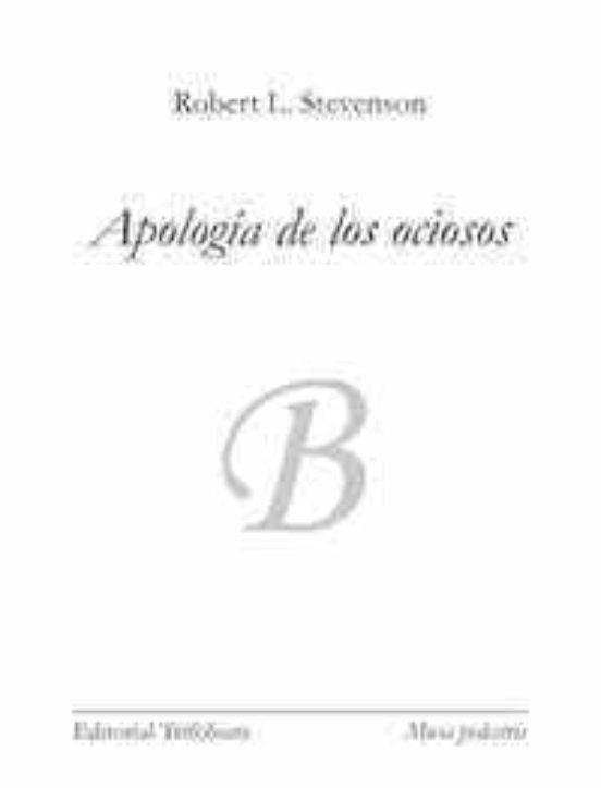 Apología de los ociosos