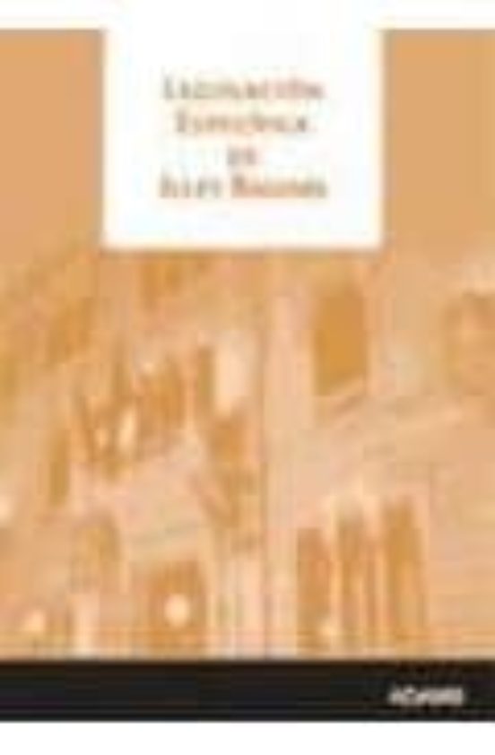Legislación Específica De Illes Balears