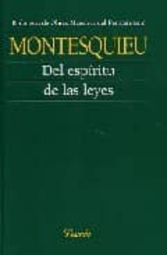 Del Espiritu de las Leyes