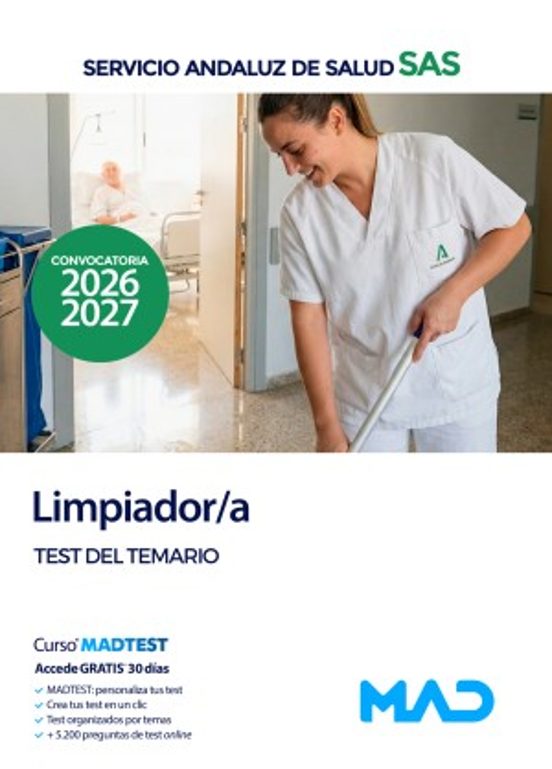 Limpiador/a. Test Del Temario. Servicio Andaluz De Salud