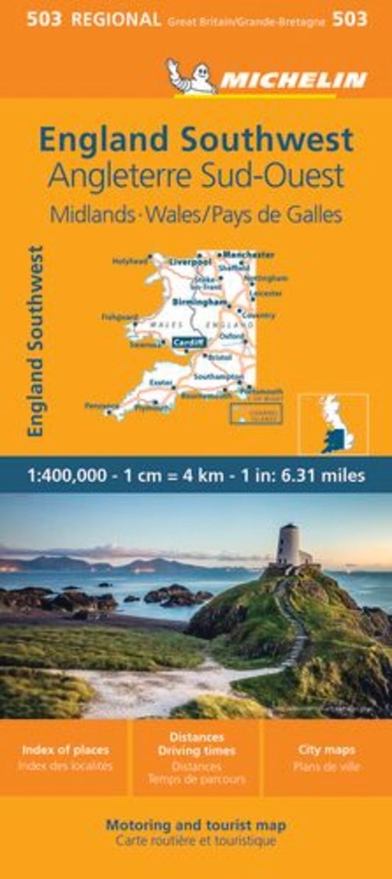 Mapa Regional England Southwest Midlands 11503