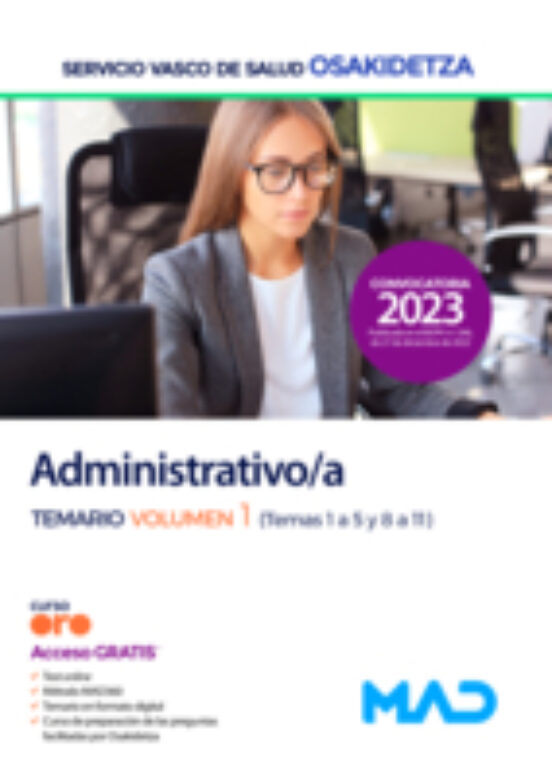 Administrativo/a De Osakidetza Servicio Vasco De Salud