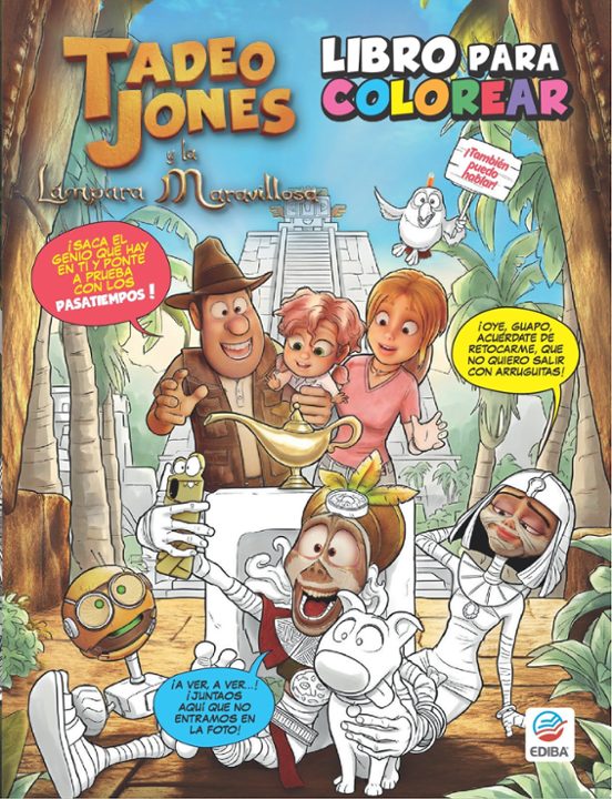 Tadeo Jones 4 - La lámpara maravillosa. Libro de colorear