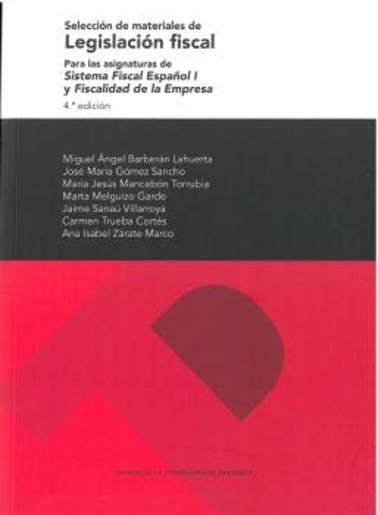 Selección De Materiales De Legislación Fiscal. Para Las Asignatur As D