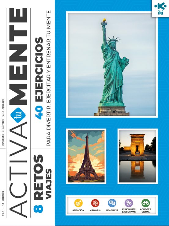 Iki Activa Tu Mente: Retos Viajes 1. 8 Retos Con 40 Ejercicios