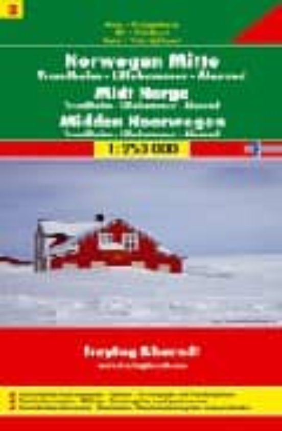 Centro De Noruega Trondheim-lillehammer-alesund Mapa De Carrete Ras
