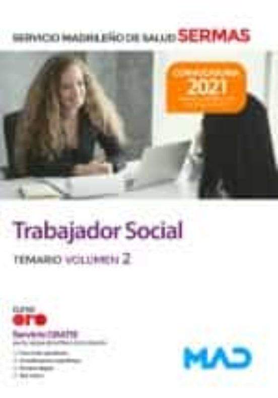 Trabajador Social. Temario Volumen 2 Servicio Madrileño De Salud
