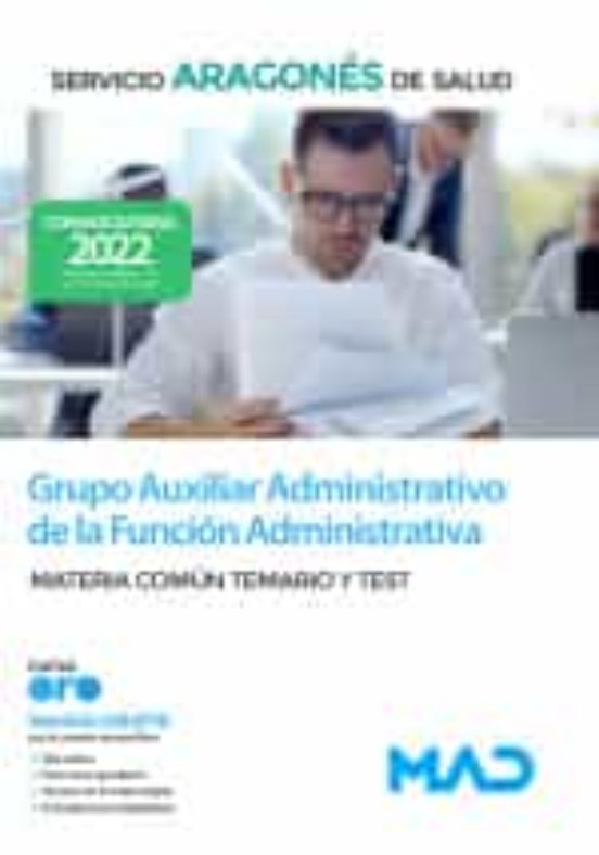 Auxiliares Administrativos/as Del Servicio Aragonés De Salud 2021 : Te