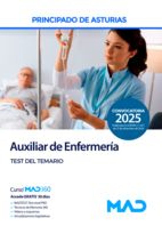 Auxiliar De Enfermería Del Principado De Asturias. Test Del Temario