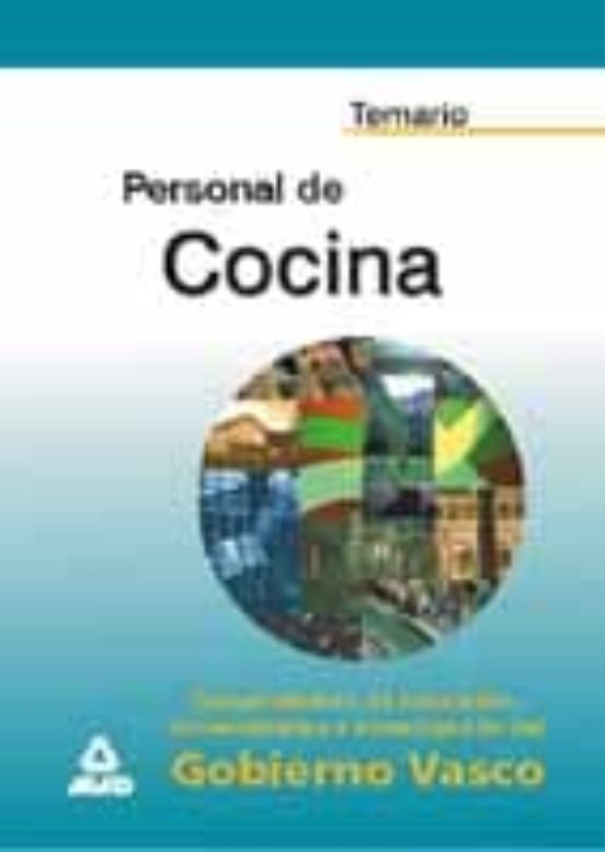 Temario Personal De Cocina Del Gobierno Vasco