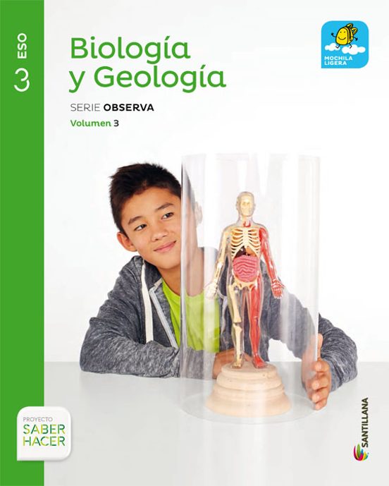 Biologia Y Geologia 3º Eso Mochila Ligera Volumenes Ed 2015