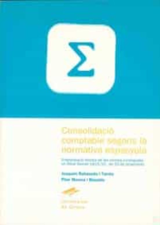Consolidació Comptable Segons La Normativa Espanyola