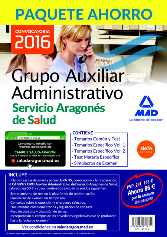 Auxiliar Administrativo Del Servicio Aragonés De Salud