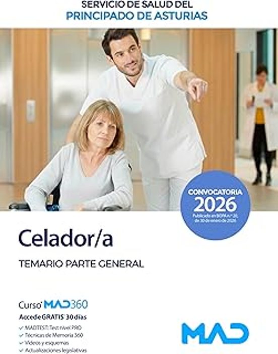 Celador/a Temario Servicio De Salud Del Principado De Asturias Part