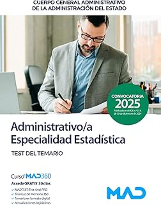 Administrativo/a Especialidad Estadística. Test. Administración Genera