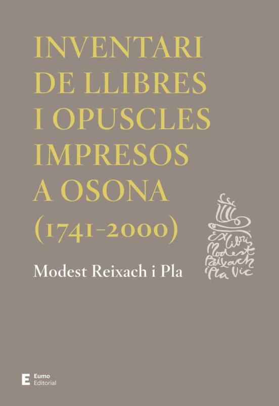 Inventari De Llibres I Opuscles Impresos A Osona
