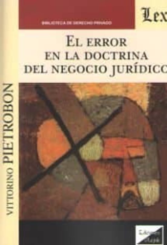 El Error En La Doctrina Del Negocio Juridico