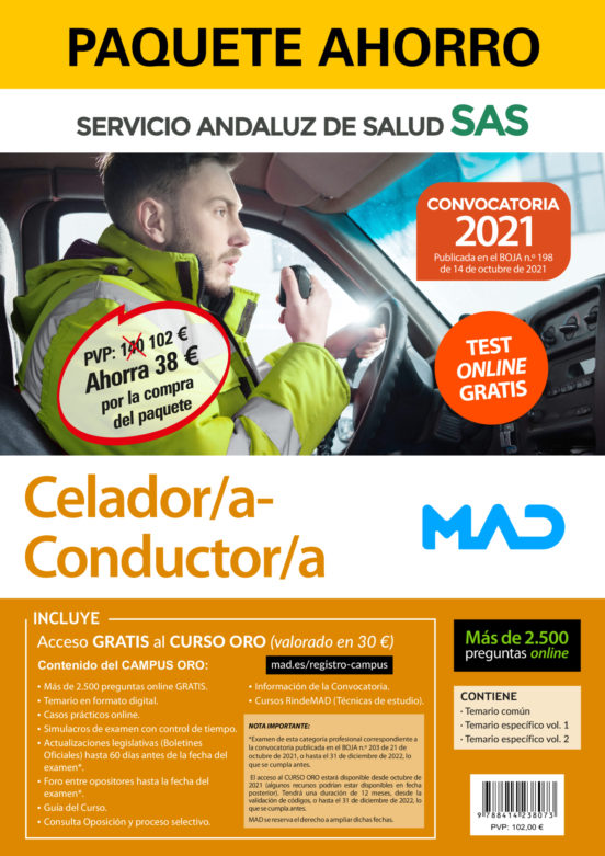 Paquete Ahorro Celador/a - Conductor/a Del Servicio Andaluz De Salud