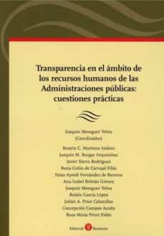Transparencia En El Ámbito De Los Recursos Humanos De Las Administraci
