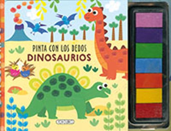 Pinta con los Dedos Dinosaurios