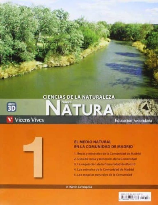 Nuevo Natura 1. Libro 123 y Sep. Cdad. De Madrid 1º ESO