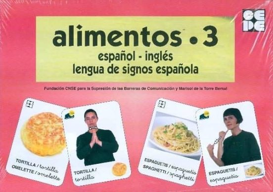 Alimentos 3. Alimentos 3. Español-ingles. Lengua De Signos Españo La