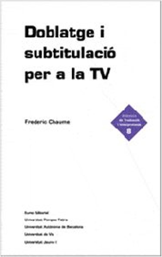 Doblatge I Subtitulacio A Tv