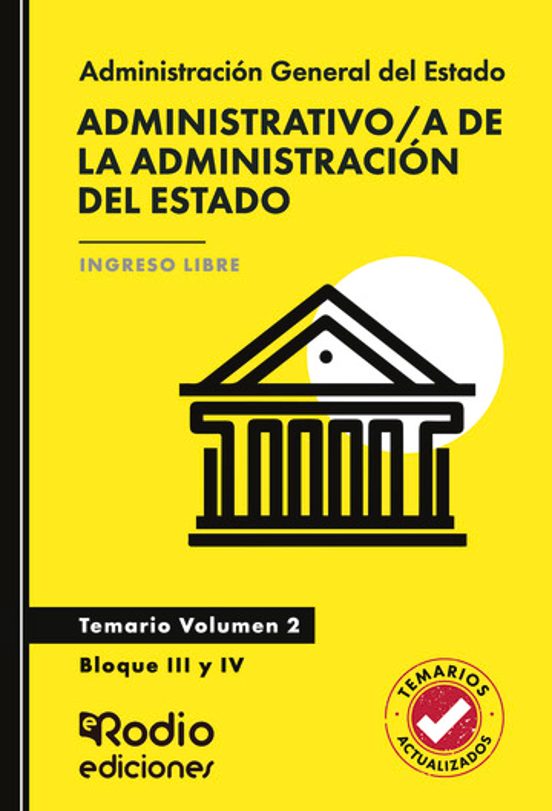 Administrativo/a de la Administración del Estado. Temario. Volume N 2