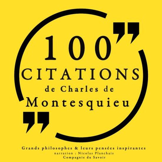 100 Citations De Montesquieu