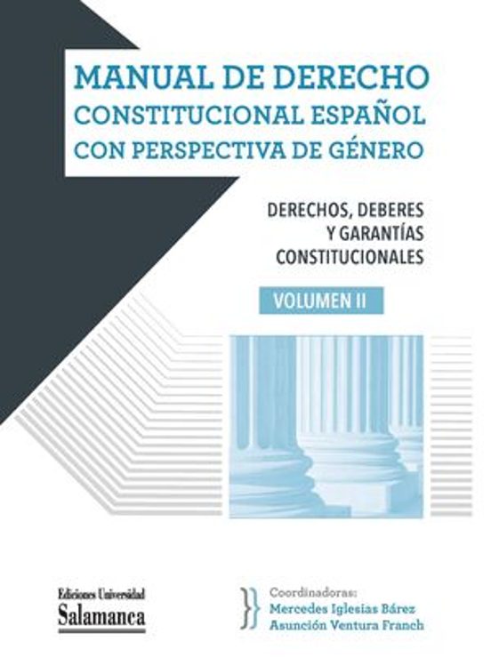 Manual De Derecho Constitucional Español Con Perspectiva De Genero