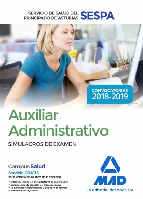 Auxiliar Administrativo Del Servicio De Salud Del Principado De Asturias . Simulacros De Examen