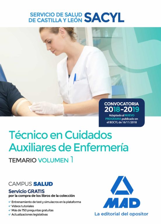 Tecnico En Cuidados Auxiliares De Enfermeria Del Servicio De Salud De