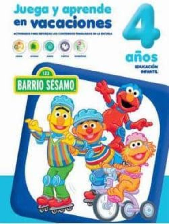 Juega Y Aprende En Vacaciones 4 Años Barrio Sesamo