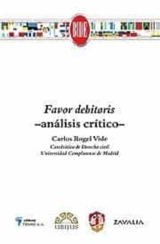 Favor Debitoris: Analisis Critico