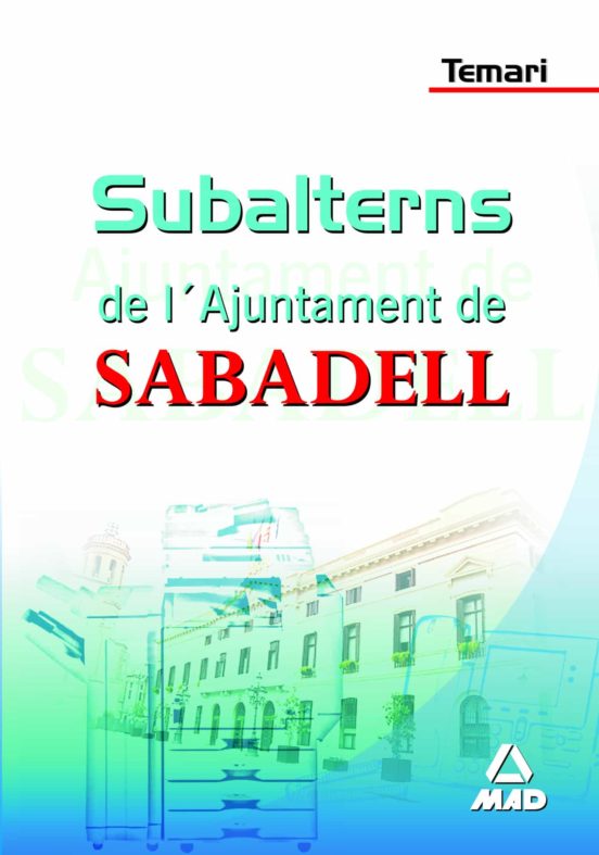 Subalterns De L Ajuntament De Sabadell: Temari